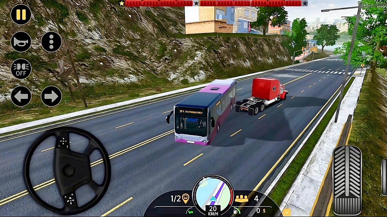 Passenger Pickup to Drop 🚌 | Realistic Bus Driving Game | Smooth 