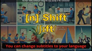 Shift meaning with 5 examples (noun)