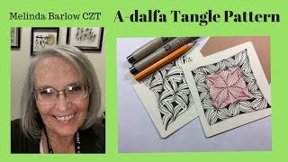 Tangle  Art Lesson A-Delfa tangle Pattern #294