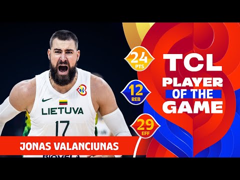 Jonas Valanciunas (24 PTS) | TCL Player Of The Game | LTU vs SLO | FIBA Basketball World Cup 2023