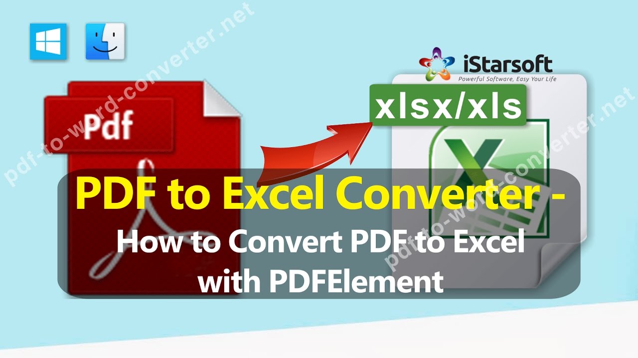 PDF to Excel Converter - How to Convert PDF to Excel with PDFElement ...