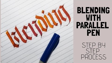How to do Blending with Parallel Pens. Step by Step Process.