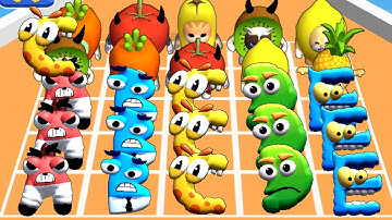 Epic Banana Cat Run vs Merge Master Monster Run 3D Max Level Gameplay