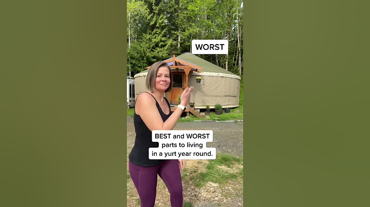 We live in a #yurt while building our house.  Watch the build here 👉 https://youtu.be/-6f_GIqqZ8Y
