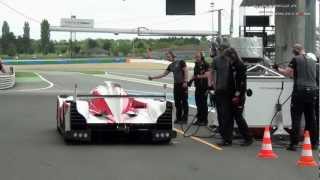 Toyota Hybrid TS030 - Full pit stop EV mode - Magny-Cours Resimi