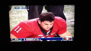 Alabama's Quinton Dial cheap shot on Georgia's Aaron Murray
