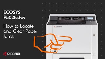 ECOSYS P5021cdw - How to Locate and Clear Paper Jams