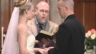 The Bride and Groom Exchanged Wedding Rings and Marriage Vows During a Wedding Ceremony in Delaware