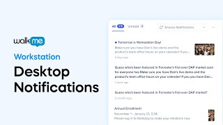 Workstation: Notifications screenshot 1