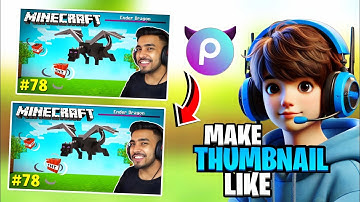 How to make Attractive minecraft thumbnails🔥 in mobile (Don