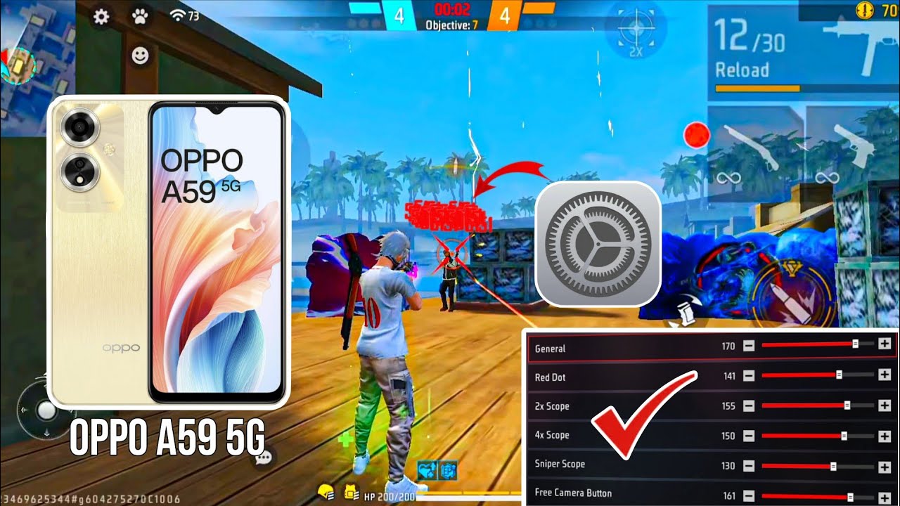 oppo a59 5g free fire sensitivity setting ⚙️ l oppo a59 5g free fire headshot setting ⚙️
