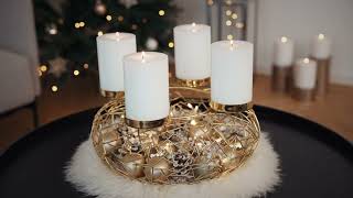 Edzard Adventskranz Milano Gold