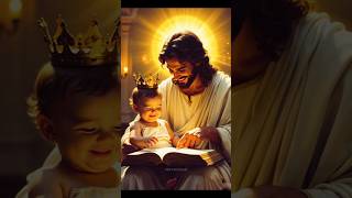Jesus Teaches a Little King 👑❤️ The Most Beautiful Faith Moment #Jesus #Shorts