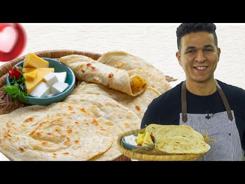 عيش الشباتي الهندي خبز هندي خفيف جدا في تحضيره وطعمه بطريقة عاطف سعد