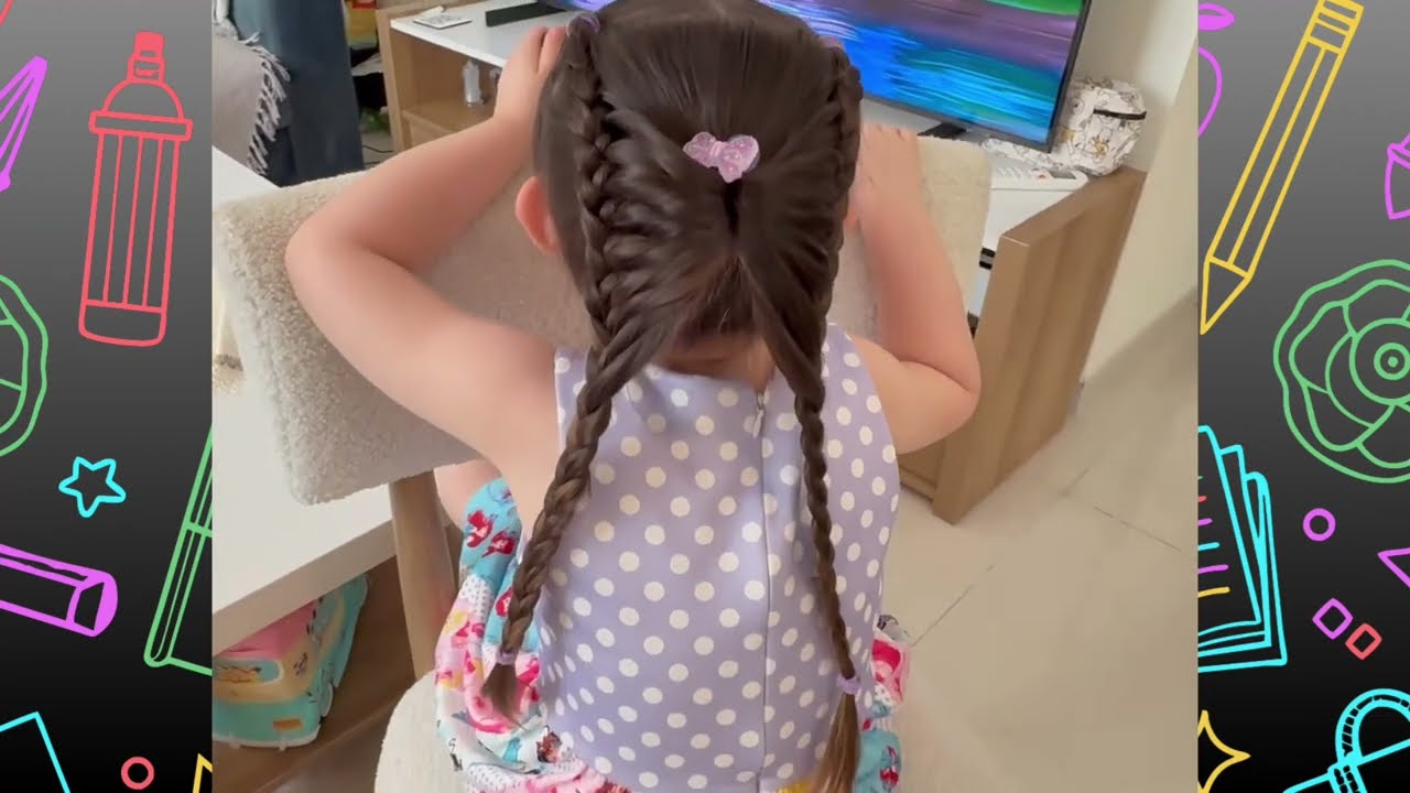 Back to School Hair Series | Hair for Little Girls | Butterfly Braid | Mariella’s Mane Magic
