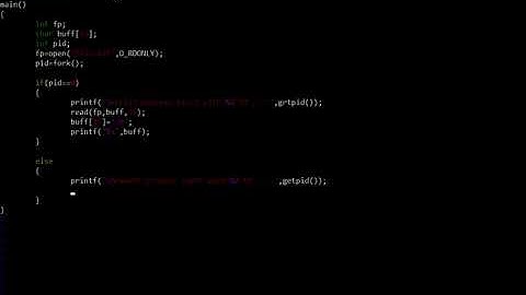 Data sharing between two process using fork() in unix