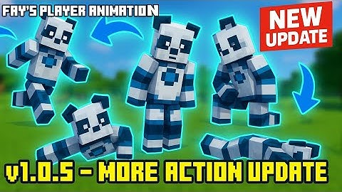 Minecraft PE 1.21+ Just Got CRAZY Player Animations! (Fay’s Update)