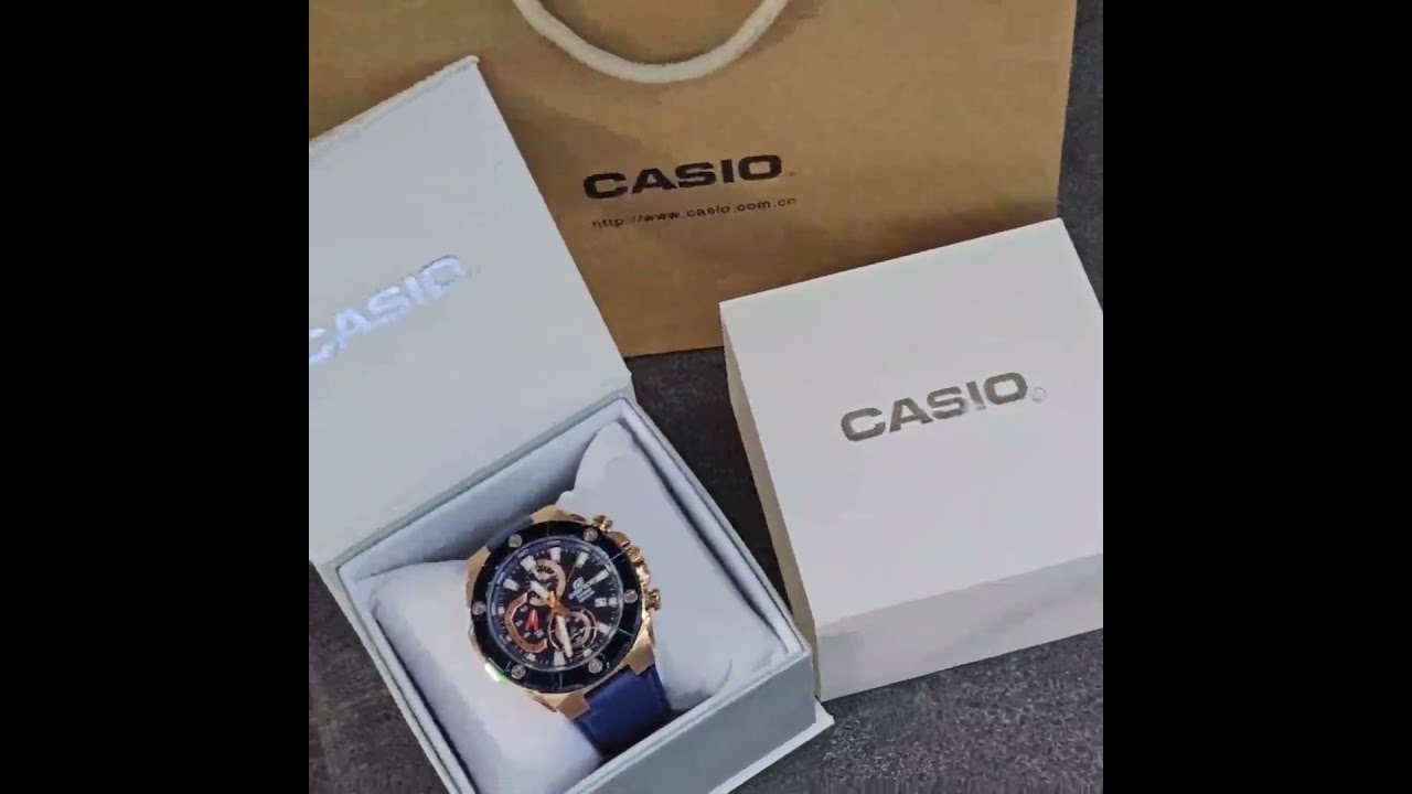 Casio Edifice Chrono Men Leather Watches