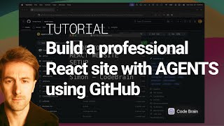 Build a professional React site with AGENTS using GitHub