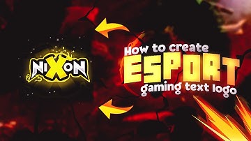 How To Make Esport Gaming Text Logo In PS Touch || Tutorial
