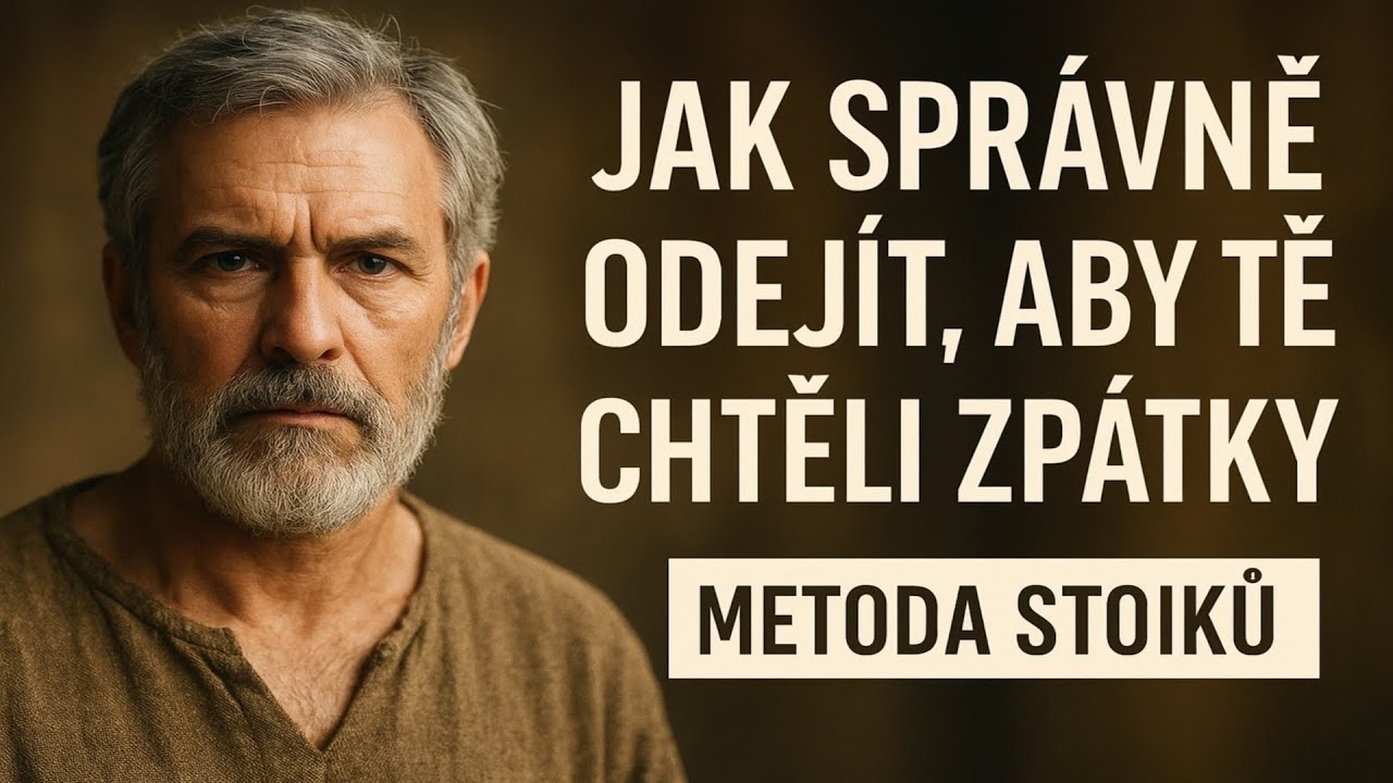 Jak správně odejít, aby tě chtěli zpátky. Metoda stoiků.