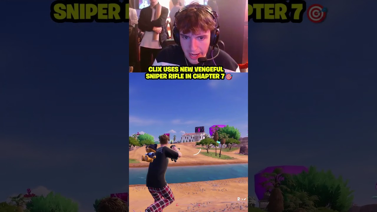 Clix uses NEW Vengeful Sniper Rifle in Chapter 7 🎯