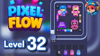Pixel Flow Level 32 Walkthrough & Solution 🧩✨ 