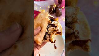 Trying Pita with Peanut Butter, Sour Cream and Onion chips and BBQ sauce! #food #foodie #eating