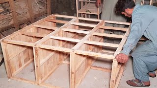 How to make a six box cage with wood Part 1