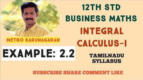 12th Std BM Example 2.2 Evaluate integration √ 2x+1 dx