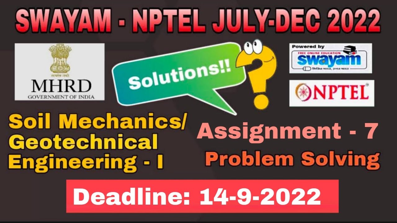geotechnical engineering laboratory nptel assignment