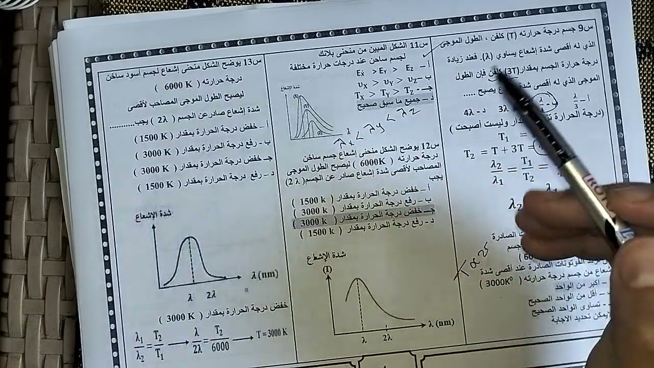 مراجعة الفصل الخامس فيزياء الصف الثالث الثانوى