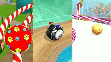 Sky Ball Jump VS Going Balls VS Candy Ball Run Gameplay Walkthroungh Android ios Levels 114