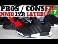 1 YEAR AFTER WEARING ADIDAS NMDS!! PROS & CONS!