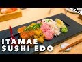 FRESH and Delicious Japanese SUSHI at Itamae Sushi Edo | Akasaka Mitsuke, Tokyo [4K]