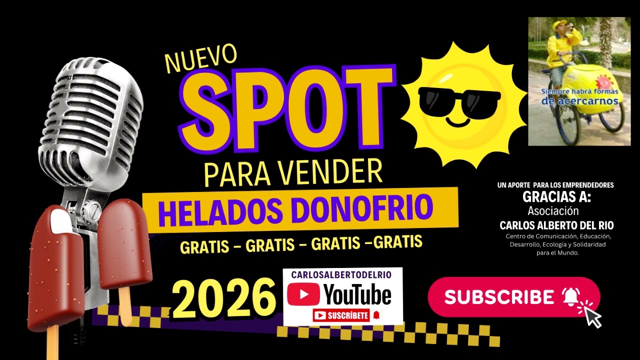 DONOFRIO AUDIO PARA VENDER HELADOS 2026 #carlosalbertodelrio