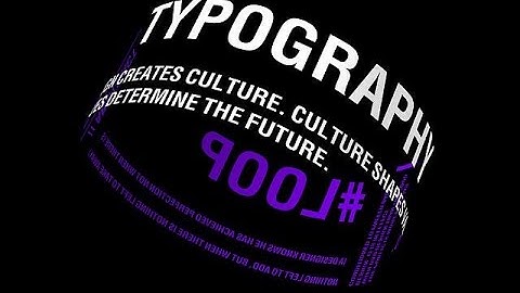 Create an Abstract Typography Loop Video - MakeWebVideo.com