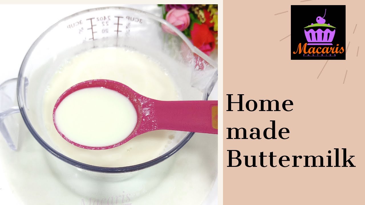 How to make buttermilk at home Easy home made buttermilk substitute