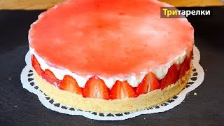🍓 Клубничный торт без выпечки 🍓 Клубничный торт без выпечки