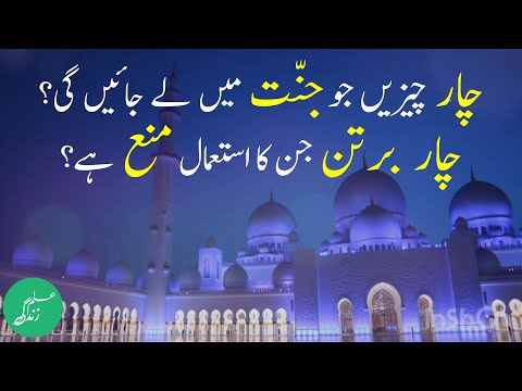 Jannat Mein Leke Jayegi Char | Char Bartan ka Istemal | Sahih bukhari hadees no. 53 | Hadees e nabvi