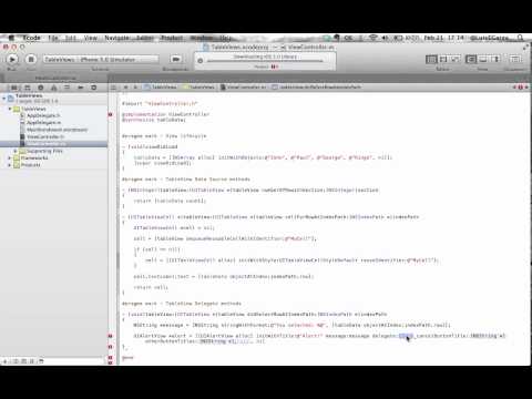 XCode 4.2 Table View tutorial (pt. 2 english)