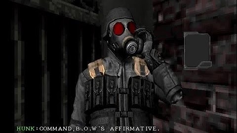 Resident Evil code name Hunk demo - playthrough - blind