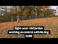 8 year old pitbull trainer 👑 calls off 140lbs protection dog