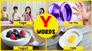 Learn ABC Words With Alphabet Y | Pronunciation For Kids #learnalphabets #words #phonics #forkids