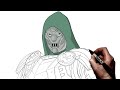 How To Draw Dr Doom Step By Step Marvel