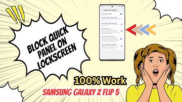 How To Block Quick Panel On Lockscreen On Samsung Galaxy Z Flip 5 | 2025 Easy Tutorial & Full Guide!