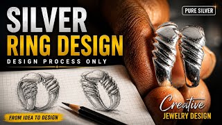 Unique Silver Ring Design Making Process 