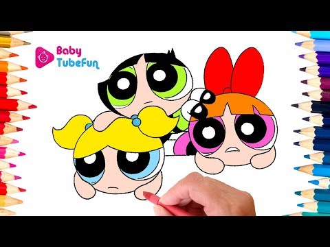 Powerpuff Girls Colouring Book Pages Rowdyruff Boys Brick Boomer Butch Blossom Bubbles Surprise Eggs 