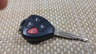 How to replace the battery on your combo key keyless entry for below
year toyota corolla avalon or venza. this takes a cr2032 replacement
battery. you ne...