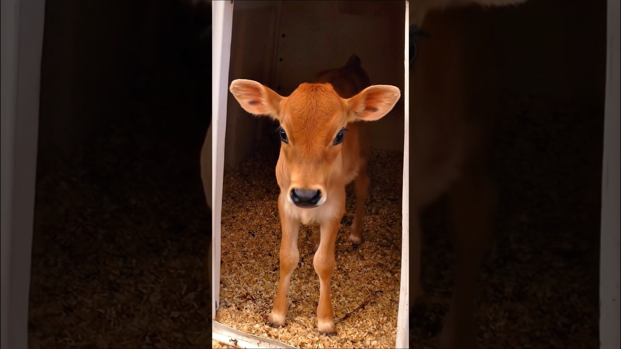 cute baby cow adorable video 